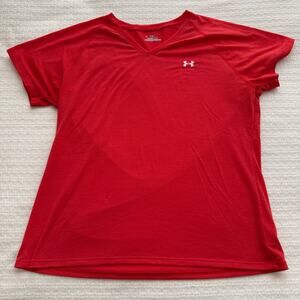 L Under Armour Orange Short-Sleeve T-Shirt